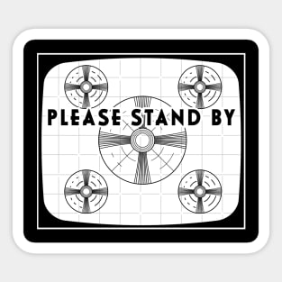 Retro TV test screen pattern Sticker